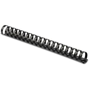 Fellowes 52367 kunststof kambindingen, 1,9 cm diameter, 150 vellen capaciteit, zwart (100 stuks)