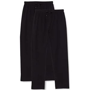 FM London Heren (2-pack) broekje | Flexibele taille, zachte pyjama pyjama, zwart, 3XL