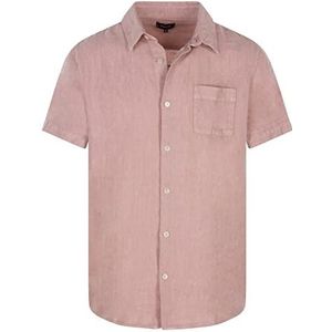 Armor Lux Shirt met korte mouwen, comfort, eenvoudige kraag, antiek roze, L heren, antiek roze, L