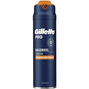 Gillette PRO baardverzorging scheergel mannen (200 ml), koelt de huid om hem te kalmeren en hydrateert het baardhaar, cadeau voor mannen