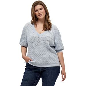 Peppercorn Rosalia Puff Sleeve Tee T-shirt, Skyway Blue Melange, 48 dames