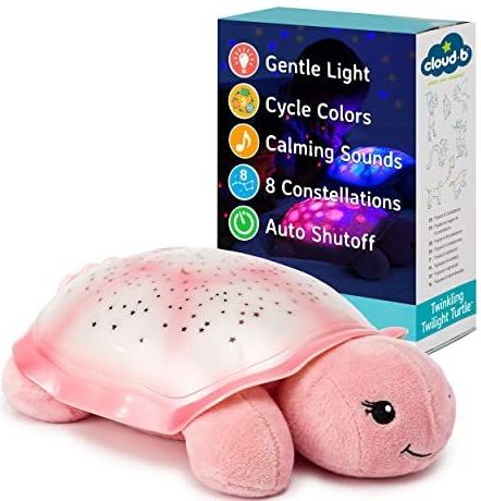 Cloud B - Twinkling Twilight Turtle - Muzikaal Nachtlampje - Roze - Projecteert Onderwaterlichteffecten