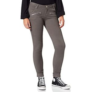 ATT Jeans Lola slim fit damesbroek met abstract glansvet, grijs, 34W x 28L