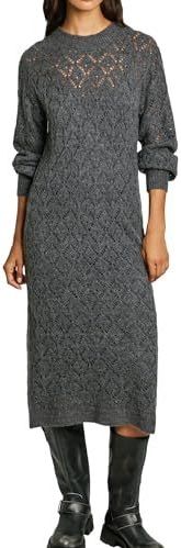 Pepe Jeans - Midi-jurk - Beige - Wol en Alpaca - Casual