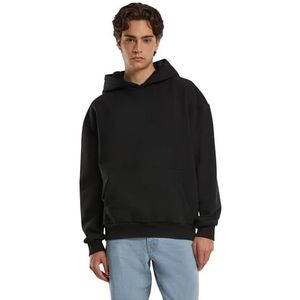 Urban Classics Herentrui met capuchon, ultra heavy oversized hoodie, casual hoodie voor mannen, oversized fit, zwart, 4XL