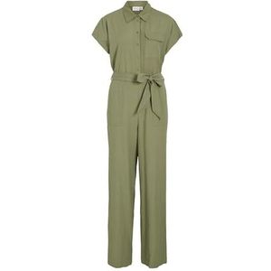 Vila VIPRISILLA S/S JUMPSUIT, oil green, 38