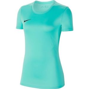 Nike Dames Short Sleeve Top W Nk Df Park Vii Jsy Ss, Hyper Turq/Zwart, BV6728-354, S