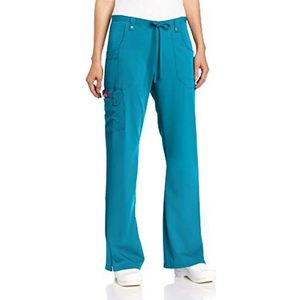 Dickies Medische broek voor dames, blauw-groen, 3XL grote maten, Blauw-groen, 3XL Duże rozmiary