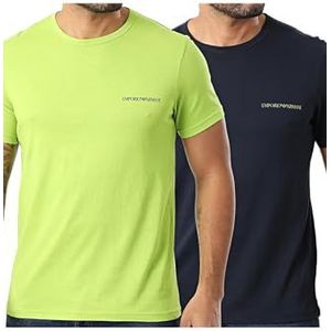 Emporio Armani - EM000391_AF10800 - Set van 2 T-shirts - Marineblauw - Katoen - Korte Mouwen