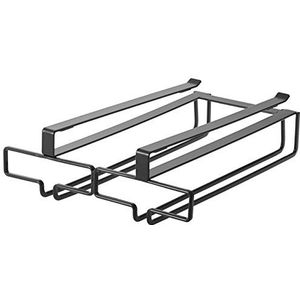 Yamazaki Home Tower Under Shelf Wine Glass Rack - Hanging Storage Holder