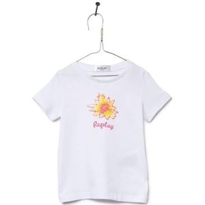 REPLAY PG7472.060.2660 Baby Meisjes-T-shirt, Wit (White 001), 12 maanden, Wit (wit 001), 12 Maanden