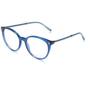 Escada VESD59 bril, glanzend transparant blauw, 53 voor dames, glanzend transparant blauw