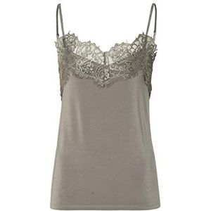 Soaked in Luxury Dames Slclara Singlet Cami Shirt, olijfgroen, S