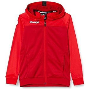 Kempa Prime Multi Jacket Handbal jas met capuchon voor heren, rood chili/rood, XXL