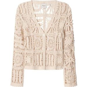 Pepe Jeans - PL702273 - Vest - Wit - Casual - Katoen - Duurzaam