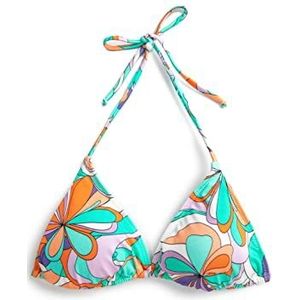 Koton Dames Triangle Bikini Top Bloemen Houder Neck Padded Swim Trunks, Veelkleurig (mix), 36