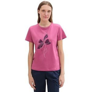 TOM TAILOR T-shirt voor dames, 16348, roze fluweel, XL