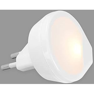 BRILONER - LED nachtlampje fitting, warm wit licht, stekkerlampje, nachtlampje, stopcontactlampje, traplicht, 54x54x21 mm