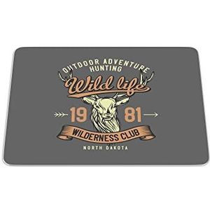 Bonamaison, Rechthoek digitaal bedrukte muismat, antislip onderkant, voor kantoor en thuis, afmetingen: 22x18 cm