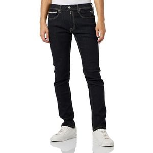 Replay Heren Straight Fit Jeans Grover Forever Dark Collection, 007, donkerblauw, 28W x 32L
