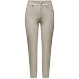 ONLY Damesbroek, kunstleer, Zilvervoering., L
