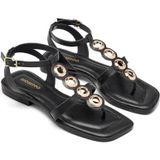 GIOSEPPO - EPPING - Platte Damessandalen - Zwart