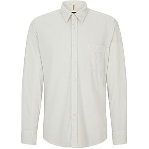 BOSS - Relegant_6 - Broek - Lichtgrijs - Regular Fit, Kent-kraag, Opgestikte Borstzakken