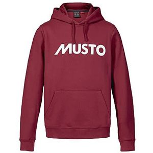 Musto Sweatshirt met capuchon voor heren, 207 Rabarber, S