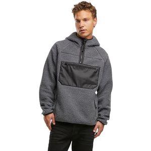 Brandit Teddyfleece Work Pullover 15Y, Farbe: anthracite, Größe: 5XL