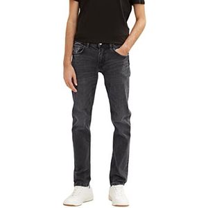 TOM TAILOR Denim Uomini Piers Slim Jeans 1034110, 10219 - Used Mid Stone Grey Denim, 27W / 32L
