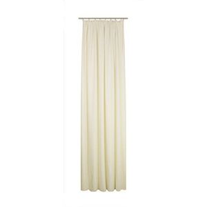 Wirth kant-en-klare sjaal met plooiband, polyester-katoen, crème-goud, 150 x 132 cm