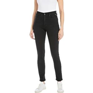 Replay Mjla super slim fit jeans met hoge taille, 098 Black, 27W / 30L