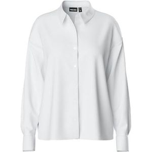 PIECES Pcfranan Ls Shirt Noos Bc Blouse voor dames, wit (bright white), XL