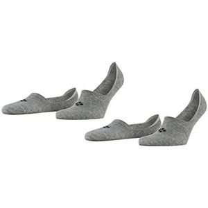 Burlington Heren Liner Sokken Everyday 2-Pack M IN Katoen Onzichtbar Eenkleurig Multipack 2 Paar, Grijs (Light Grey 3400) nieuw - milieuvriendelijk, 41-42