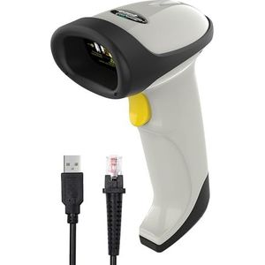 Mach Power USB-barcode-lezer, laserbarcodescanner, lezen van 1D-codes, plug & play, geen driver, voor pc, notebook, POS, Windows, snelheid en precisie (BP-LBSC-010)