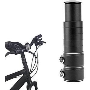 1.1Inch Steering Riser Mountain Bike Bicycle, Steering Rise 28.6mm, Bike Fork Stem Extender, for Mountain Bike Road Bike BMX (Black) ASIN