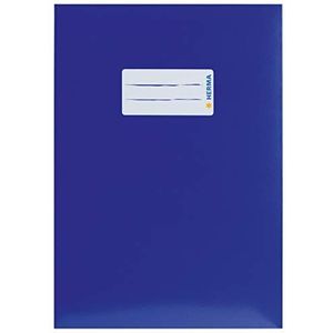 HERMA 19765 kartonnen envelop DIN A5, boekhouder met tekstveld, van stevig en extra sterk papier, voor schoolschriften, blauw