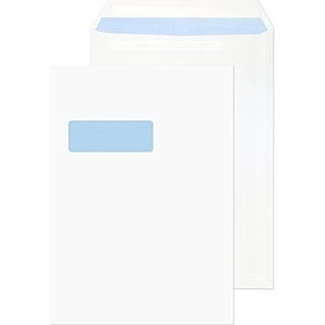 Blake Purely Everyday C4 324 x 229 mm 90 gsm Zelfklevende Pocket Vensterenveloppen (12892/50 PR) Wit - Pak van 50