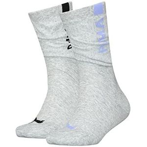 PUMA Dames Slouch Sock Hosiery, Grey Mélange/Elektro, 35/38, Grey Mélange/elektrisch, 35/38 EU