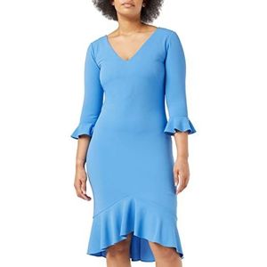 Gina Bacconi Dames Stretch Crêpe Jurk Cocktail, Lapis Blauw, 48 NL