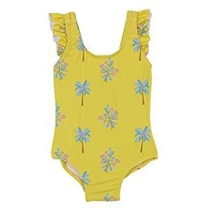 Gocco Badpak met palmpatroon voor baby's, Lime Groen, 9-12 Maanden