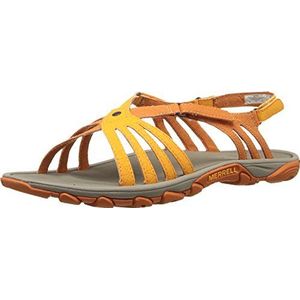 Merrell Enoki Link Outdoorsandalen voor dames, Oranje, 41 EU