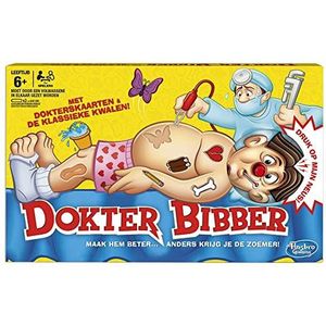 Hasbro Gaming Dokter Bibber Bordspel, Meerkleurig, 4.1 x 40 x 25.1 cm