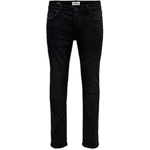 Only & Sons NOS ONSLOOM LD PK 4870 Slim Jeans, zwart (Black Denim Black Denim), 33W / 30L, zwart (black denim), 33W / 30L