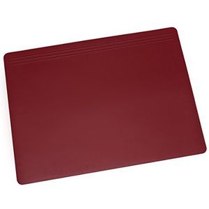 Läufer 32604 Matton bureauonderlegger, 40 x 60 cm, rood, antislip bureauonderlegger voor bijzonder hoog schrijfcomfort, elegante accessoires voor bureau, fluweelachtige onderkant