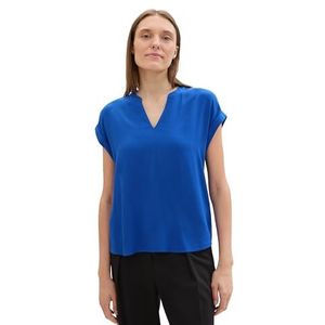 TOM TAILOR Damesblouse, 14531 - Shiny Royal, 36