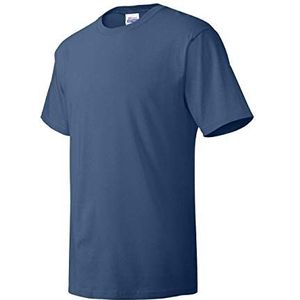 Hanes Heren T-shirt Pack Essential-T katoenen T-shirt 4-pack, Hanes-Our Best T-shirt met korte mouwen, superzacht katoen, multipack, Denim Blauw, XXL