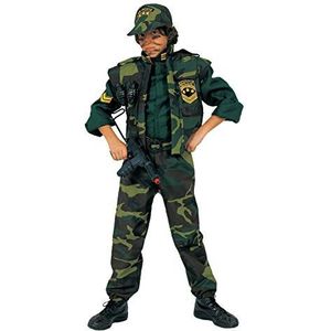 Ciao – Military Jungle Attack kostuum voor kinderen met wapenset, maat 7-9 anni Camouflage