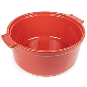 Peugeot 60756 Souffle Pot, keramiek, 5146 milliliter, rood