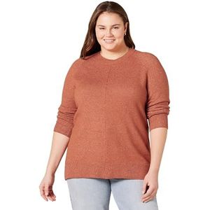 Amazon Essentials Dames Classic-Fit Soft Touch Lange Mouw Crewneck Trui, Caramel, XX-Large